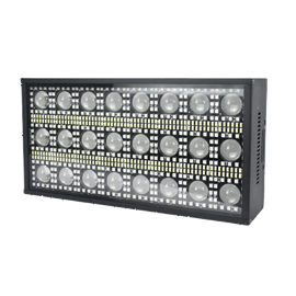 Panel de 384 leds SMD5050 0.3w RGB + 24 LEDS 5w BLANCO CÁLIDO + 256 0.2w COB BLAN FRIO CONCERT  MEGALUZ SHOW  EL384 - Hergui Musical