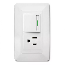 PLACA CONTACTO SENCILLO Y APAGADOR DE 1 INTERRUPTOR 3 VIAS 90-277VCA  WINLED   WPL-305 - Hergui Musical