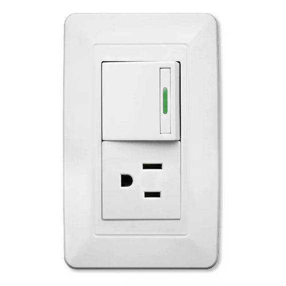 PLACA CONTACTO SENCILLO Y APAGADOR DE 1 INTERRUPTOR 3 VIAS 90-277VCA  WINLED   WPL-305 - Hergui Musical