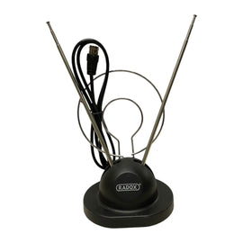 ANTENA PARA INTERIORES UHF/VHF  RADOX   015-340 - Hergui Musical