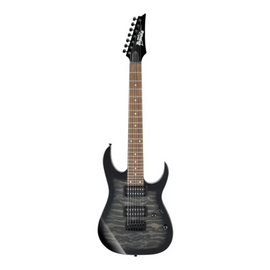 GUITARRA ELÉCTRICA IBANEZ "GIO RG" DE 7 CUERDAS NEGRO TRANSPARANTE SOMBREADO   GRG7221QA-TKS - Hergui Musical