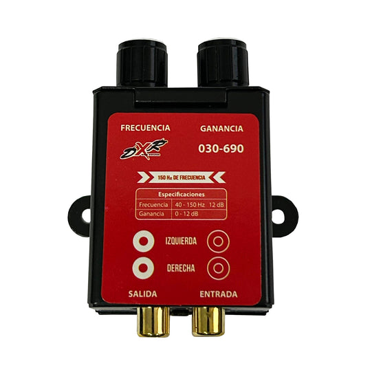 CONTROL DE BAJOS, ARMADURA DE METAL, FRECUENCIA: 40-150 Hz, 12dB/OCT, GANANCIA: 0dB-12dB   RADOX   030-690 - Hergui Musical