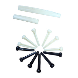 Kit de reparación para guitarra electroacústica, incluye: pines y cejillas inferior y superior  RADOX   043-005 - Hergui Musical