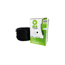 CABLE UTP POR METRO CAT5e PARA EXTERIOR, COLOR NEGRO BROBOTIX  055305 - Hergui Musical