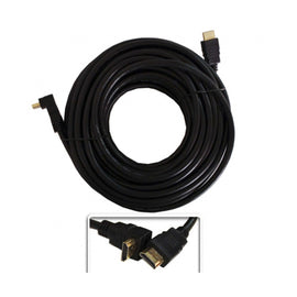 CABLE HDMI CON UN PLUG EN "L" 15m  RADOX   081-665 - Hergui Musical