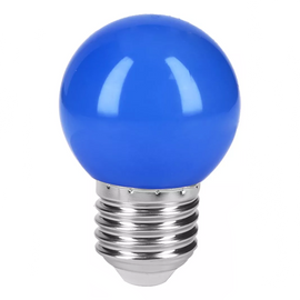Lámpara led tipo bulbo g45 1 w color azul, caja,     volteck      LED-1AZ - Hergui Musical