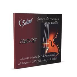 JGO DE CUERDAS VIOLIN ACECEO LISO ESTAÑADA  SELENE  1060-V - Hergui Musical
