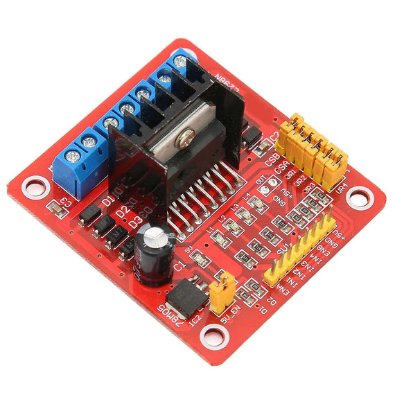 MÓDULO CONTROL DE MOTORES DE CORRIENTE DIRECTA L298N  RADOX   870-307 - Hergui Musical