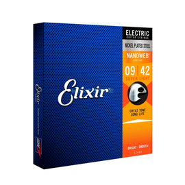 JGO. DE CUERDAS PARA GUITARRA ELÉCTRICA COATING SUPER LIGHT (.009-.042)  ELIXIR   12002 - Hergui Musical