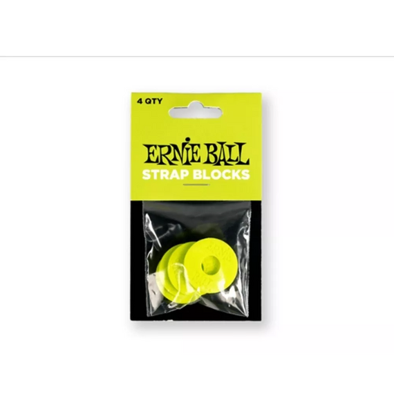 SEGUROS ERNIE BALL PARA TAHALI, PLASTICO VERDE (4 PZAS.)  5622 - Hergui Musical