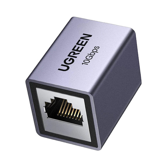 Acoplador STP (Extensor de Cable Ethernet RJ45), 10Gbps, Blindado, Compatibilidad con Cat8 Cat7 Cat6 Cat5e, Hasta 100 Metros (328.08 Pies), Aleación de Aluminio  UGREEN  15117 - Hergui Musical