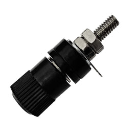 PLUG HEMBRA DE BANANA ATORNILLABLE 1cm NEGRO CHICO  RADOX   705-430 - Hergui Musical