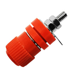 PLUG HEMBRA DE BANANA ATORNILLABLE 1.5cm ROJO GRANDE  RADOX   705-434 - Hergui Musical