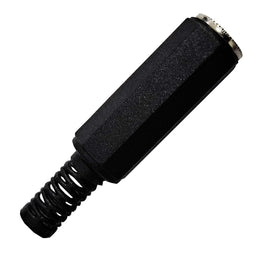 JACK 3.5mm ESTÉREO COLOR NEGRO DE PLÁSTICO P/ EXTERIOR  RADOX   705-530 - Hergui Musical