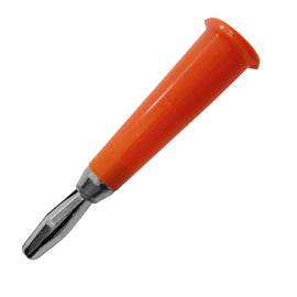 PLUG TIPO BANANA INDIVIDUAL C/ CONECTOR NIQUELADO COLOR ROJO  RADOX   705-672 - Hergui Musical