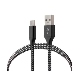 CABLE USB TIPO "C" 1.80m  MITZU  18-0105BK - Hergui Musical
