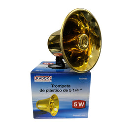 TROMPETA DE PLASTICO 5 1/4" 5 W 4-8 OHM, DORADO  RADOX   185-690 - Hergui Musical