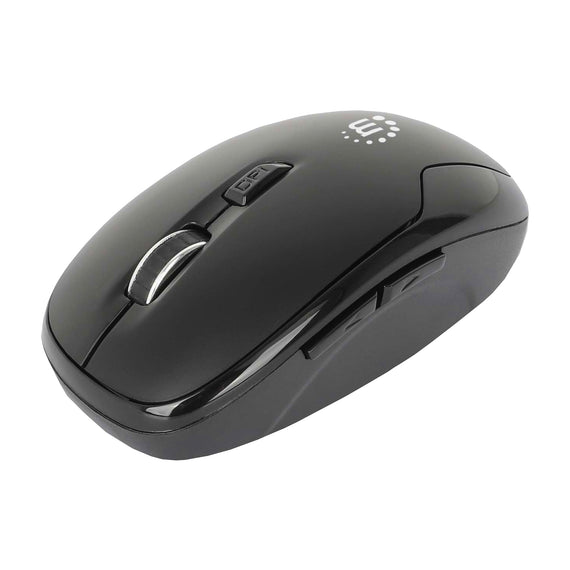 Mouse Optico Inalambrico Negro  MOUITL860  MANHATTAN  190367 - Hergui Musical