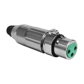CANON HEMBRA XLR  PLATA METAL NIQ SWITCHCRAFT SAAA3FZ - Hergui Musical