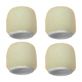 Paq. de 4 Pantallas antiviento con clip, para los micrófonos de colgar serie Centraverse y color blanco  SHURE  ACVO4WS-W - Hergui Musical