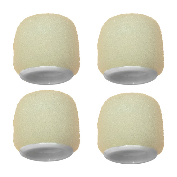 Paq. de 4 Pantallas antiviento con clip, para los micrófonos de colgar serie Centraverse y color blanco  SHURE  ACVO4WS-W