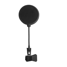 FILTRO ANTI-POP CON HERRAGE PARA MONTAR EN PEDESTAL DE MICROFONO 4" COLOR NEGRO ON-STAGE  ASVS4-B - Hergui Musical