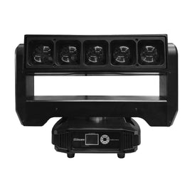 Cabeza movil destellador de Luz 5 Leds x 60w RGBW, 35 Leds COB 3w + 70 Leds 3w  MEGALUZ SHOW CONCERT  BRIDGE-560
