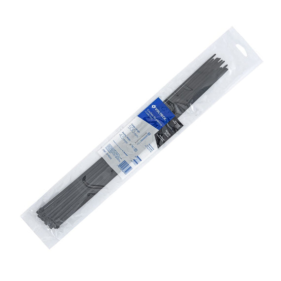 Bolsa con 25 cinchos plásticos 50 lb, 500x4.5 mm, negros  VOLTECK  CIN-5050N