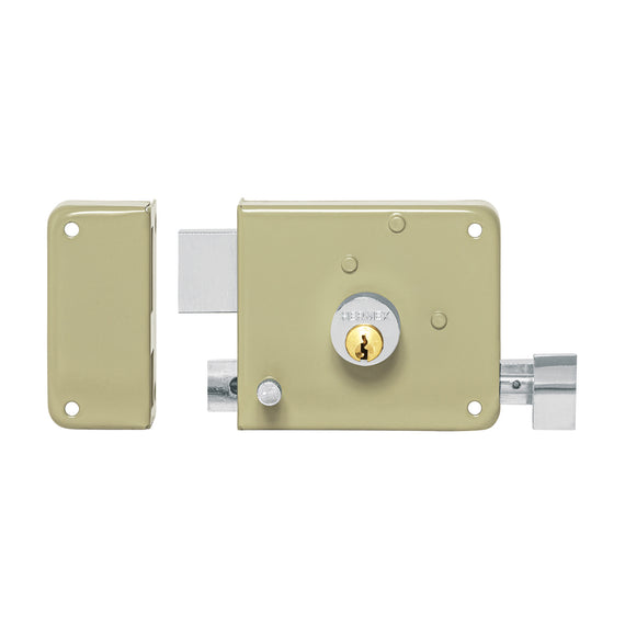 Cerradura sobreponer izq instalafácil, llave puntos, blíster  HERMEX  CS-75IQB - Hergui Musical