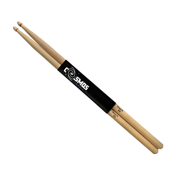 Jgo. de baquetas 5A, punta de madera, de maple para batería  COSMOS   DSM-5A - Hergui Musical