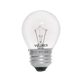 Foco incandescente 25w para horno/refrigerador, transparente  VOLTECK  FHO-25 - Hergui Musical