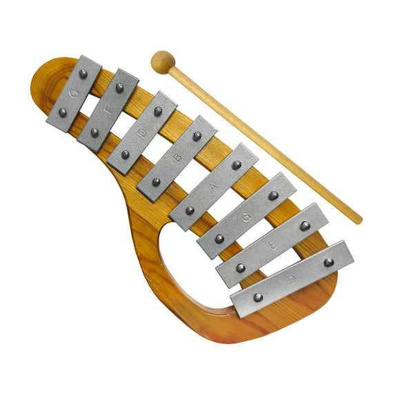 METALOFONO INFANTIL 8 NOTAS BASE MADERA INCLUYE: BAQUETA | Mod. FLT-005 |13023 | SCALA PERCUSSION | - Hergui Musical