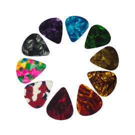 PLUMILLA (1 Pza.) PARA GUITARRA, VARIOS COLORES DE CELULOIDE  GM MUSIC    H-GA-03 - Hergui Musical