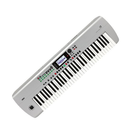 Teclado Korg Workstation completo con 61 teclas, color plata  I3MS - Hergui Musical