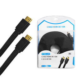 Cable HDMI 15m 4K   IT-BLUE   IT-814-4K15M - Hergui Musical