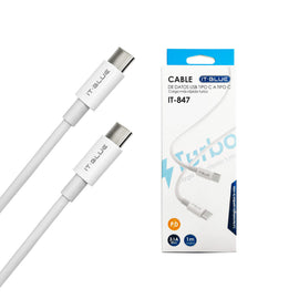 Cable USB de datos tipo "C"  IT-BLUE   IT-847 - Hergui Musical