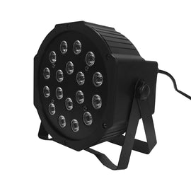 LUZ PAR LED 18 x 1w RGB DMX   MEGALUZ SHOW   LUM-005 - Hergui Musical