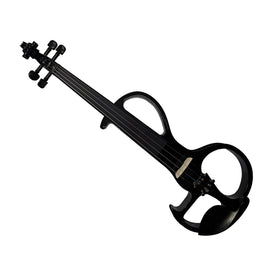 Violín 4/4 Electrónico, color Negro, incluye: Estuche, Arco, Brea, 1 Microafinador, Audífonos   FELICIANO CLASSICS   MVEP003 - Hergui Musical