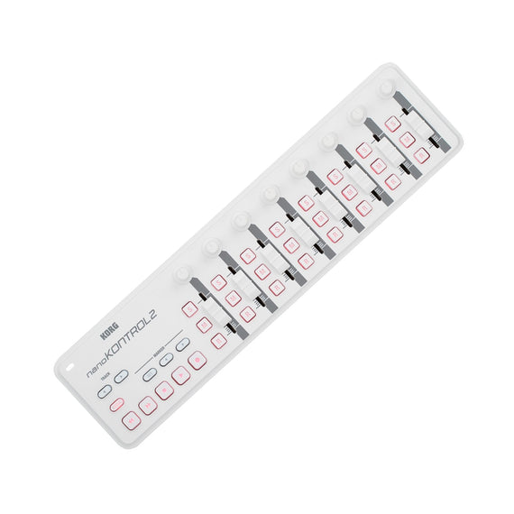 CONTROLADOR USB-MIDI FAIDER GENERACION 2 BLANCO  KORG   NANOKONTROL2- WH - Hergui Musical