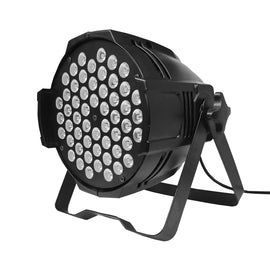 LUZ PAR MEGALUZ 54 LEDS X 3w RGB + COLOR BLANCO MEGALUZ SHOW  PAR-54X3RGBW - Hergui Musical