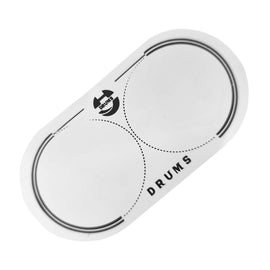 PROTECTOR /  PARCHE PARA BOMBO, COLOR BLANCO   GM MUSIC    PROTECTOR-B - Hergui Musical