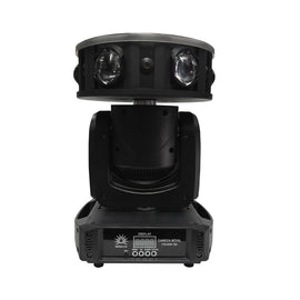Cabeza robótica, 6 leds RGBW 10w, 3 Laser Rojo 100mW, 3 Laser Verde 100mw, 126 Led SMD 5050 RGB 2w  MEGALUZ SHOW   PULSAR-120