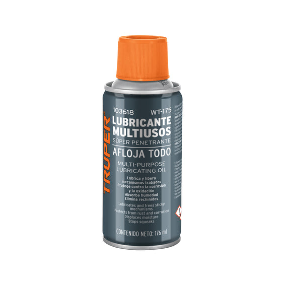 Aceite multiusos en aerosol, 176ml (6oz), truper  WT-175 - Hergui Musical