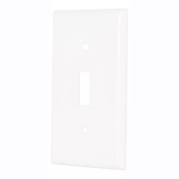 PLACA DE ABS PARA INTERRUPTOR VERTICAL STANDARD BLANCO   VOLTECK    PPAP-SB - Hergui Musical