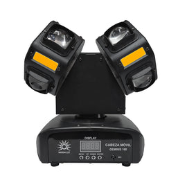 Cabeza robótica 8 Leds RGBW 10w + 1 Laser rojo 100mW + 1 Laser Verde 100mW + 8 Led COB 10W  CONCERT MEGALUZ SHOW   GEMINIS-160