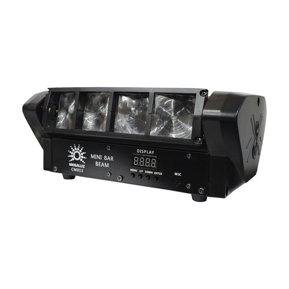 MINI EFECTO LED BEAM 8x3w RGB  MEGALUZ SHOW   MINI-BAR-BEAM - Hergui Musical