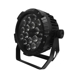 LUZ PAR MEGALUZ 18 LEDS 10w RGBWA IPS  MEGALUZ SHOW   PAR-18X10RGBWA-IP65 - Hergui Musical