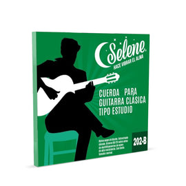 CUERDA 2DA NYLON CON BORLA SELENE 202-B        202-B - Hergui Musical