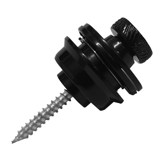 Jgo. de 2 Pzas. de seguro metalico negro tipo strap lock para tahali  RADOX   043-334