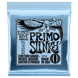 ENCORDADURA ERNIE BALL ''PRIMO SLINKY'' PARA GUITARRA ELECTRICA (NIQUEL, 0.095-0.044)  2212 - Hergui Musical